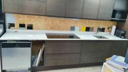 Ex Display PWS Real Oak Handleless Inframe Shaker Kitchen Save 53%