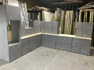 Concrete Textured Large Kitchen Display 
