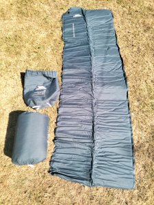 A pair of Trespass self inflating mattresses