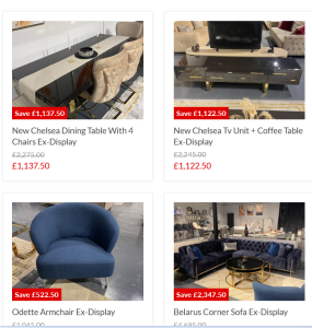 Ex-Display Sale at Atmacha.com - Quality Furniture with Elegance and Glamour