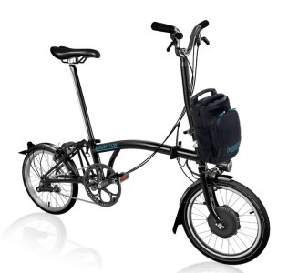 EX DEMO Brompton Electric C Line Urban High Folding Bike