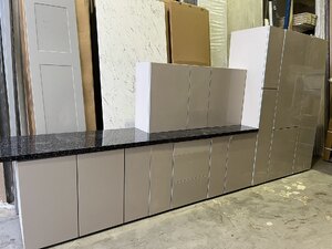 New Matt Cashmere Kitchen 18mm Colour Coded Units All Soft Close