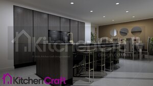 Hacker Handleless Linea Kitchen in Black Oak