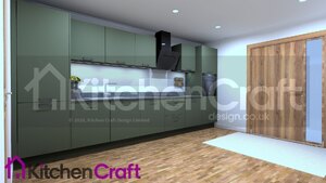 Hacker Scala Kitchen in Olive Green