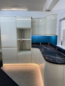 Airo Ivory High Gloss Designer Kitchen – Ex-Display