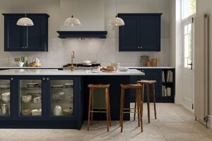 New Bespoke Shaker Kitchen Design Package Including Worktops, Appliances And Handles