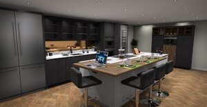 Ex-Display Hacker Satin Glass German Kitchen - Cancelled Order - Never Fitted