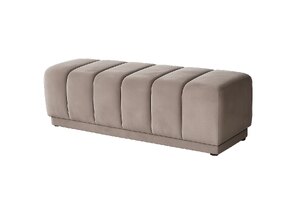 Danetti Lillian Mocha Plush Fabric Bench Ex-Display Great Condition