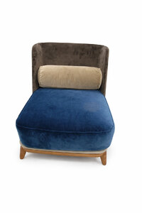 Vibieffe 430 Opera Designer Italian Lounge Chair, Luxury Velvet Ex-Display