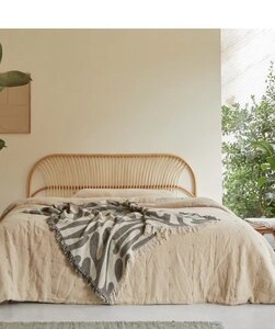 Beautiful Rattan Double Headboard From Tikamoon - Ex-Display