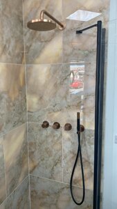 Hotbath Cobber Concealed Thermostatic Shower Set PVD Brushed Copper Ex-Display