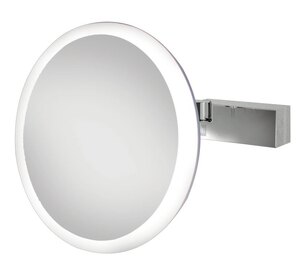 HiB Cirque Illuminated Magnifying Vanity Bathroom Mirror - Chrome Ex-Display