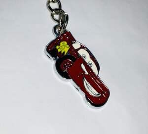 Ex-Display Red Lightning McQueen Style Car Keychain Keyring Handbag Charm