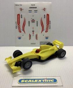 Scalextric Start Grand Prix F1 Formula 1 Race Car Yellow & Stickers (Ex-Display)