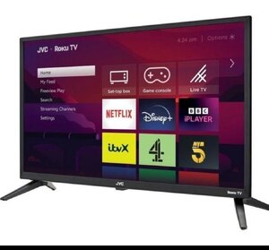 JVC LT-24CR230 Roku TV 24 Inch Smart HD Ready HDR LED TV (Ex-Display)