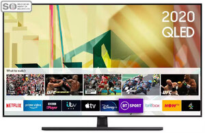 Samsung QE55Q70T 55 Inch QLED 4K Ultra HD HDR Smart Television (Ex-Display)