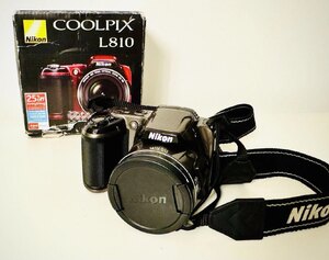 Nikon Coolpix L810 Digital Camera, 16MP, 26x Zoom, HD Video, Ex-Display, Brown