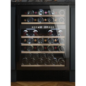 Cata UBBKWC60F Black 51 Bottle Wine Cooler Dual Zone 60cm Ex-Display