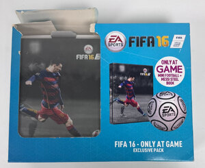 Fifa 16 Mini Football and Messi Steelbook Set Ex-Display