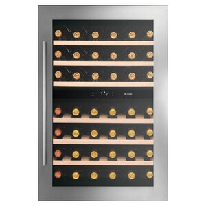 Caple WC6511 Integrated In-Column Wine Cooler, Ex-Display, Silver