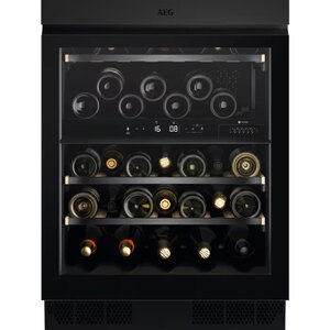 Ex-Display AEG AWUD040B8B Integrated Under Counter Wine Cooler 81.8 cm - Black