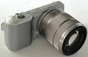Sony NEX-3 Digital Camera with Silver Sony SEL1855 18-55mm Lens Ex-Display