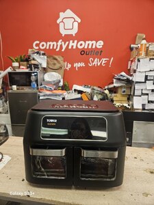 Ex-Display Tower T17102 Vortx Vizion 11L Dual Air Fryer Oven - Black