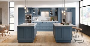 New Shaker Kitchen 10 Unit Offer in Navy Blue by Brooklands