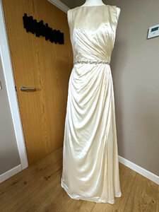 Ex-Display With Tags Mia Mia Cora Ivory Satin Wedding Dress Size 12