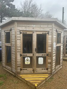 8x8 Corner Pent Studio Summerhouse (Ex-Display)