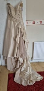 Sincerity Bronze Wedding Dress, US Size 12, Bead Detail, New Ex-Display