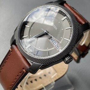 Mens Genuine Fossil Machine Designer Watch FS5900 Day Date Ex-Display