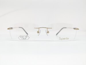 Superlite 63 C19 Norville Ex-Display Rimless Eyeglasses Gold