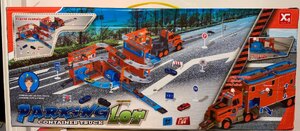 Kids Parking Garage With Spiral Track & Container Truck Playset, Ex-Display