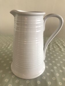 Paul Costello Designer Large Ceramic Ivory Jug Ex-Display in Brilliant Condition