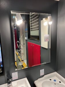Ex-Display Mirror Twin Lights Traditional Etched Design Bevel Edge