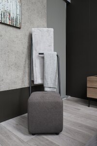 Designer Italian Pouf with Towel Rail Ex-Display