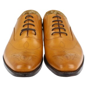 Mens Design Loake Leather Lace Up Shoe Gunny UK 8.5 F - Ex-Display Unboxed