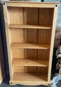 Corona Medium Bookcase Pine (Ex-Display)