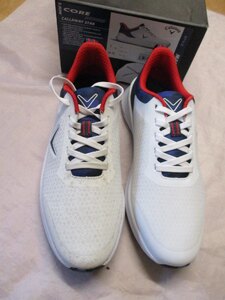 Ex-Display Callaway Golf Star Spikeless Shoes Men's UK 7 White Navy Red