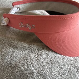 2023 Daily Sports Ladies Telephone Wire Golf Sun Visor Light Pink - Ex-Display