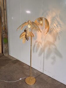 Antique Gold Palm Leaf Floor Lamp | Ex-Display | RRP £359