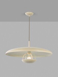 John Lewis Saucer Pendant Ceiling Light, Grey, Ex-Display
