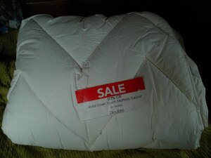 Dunelm Hotel Down Touch Double Mattress Topper, Ex-Display