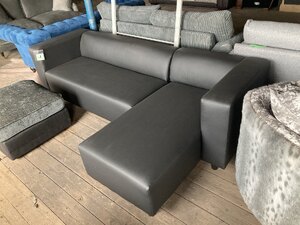 New Ex-Display Models Clark Faux Leather Chaise Sofa
