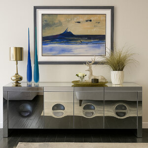 Ex-Display Sideboard Cabinet with Mirror Doors and Drawers