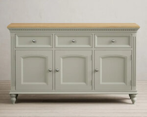 Green Oak Sideboard Cabinet Large from Oak & More Ex-Display