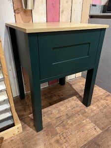 Console Table With Single Drawer - Ex-Display Green