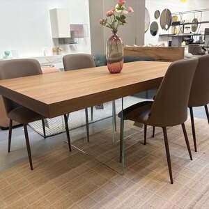 Lago Air Dining Table Ex-Display - Wood - Brown
