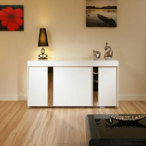 Ex-Display Modern Sideboard in White High Gloss 1.6mtr